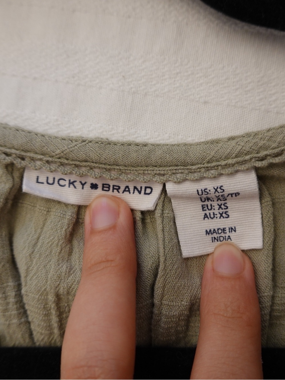 Lucky Brand Sage Green Button-Front Maxi Dress - Picture 3 of 3